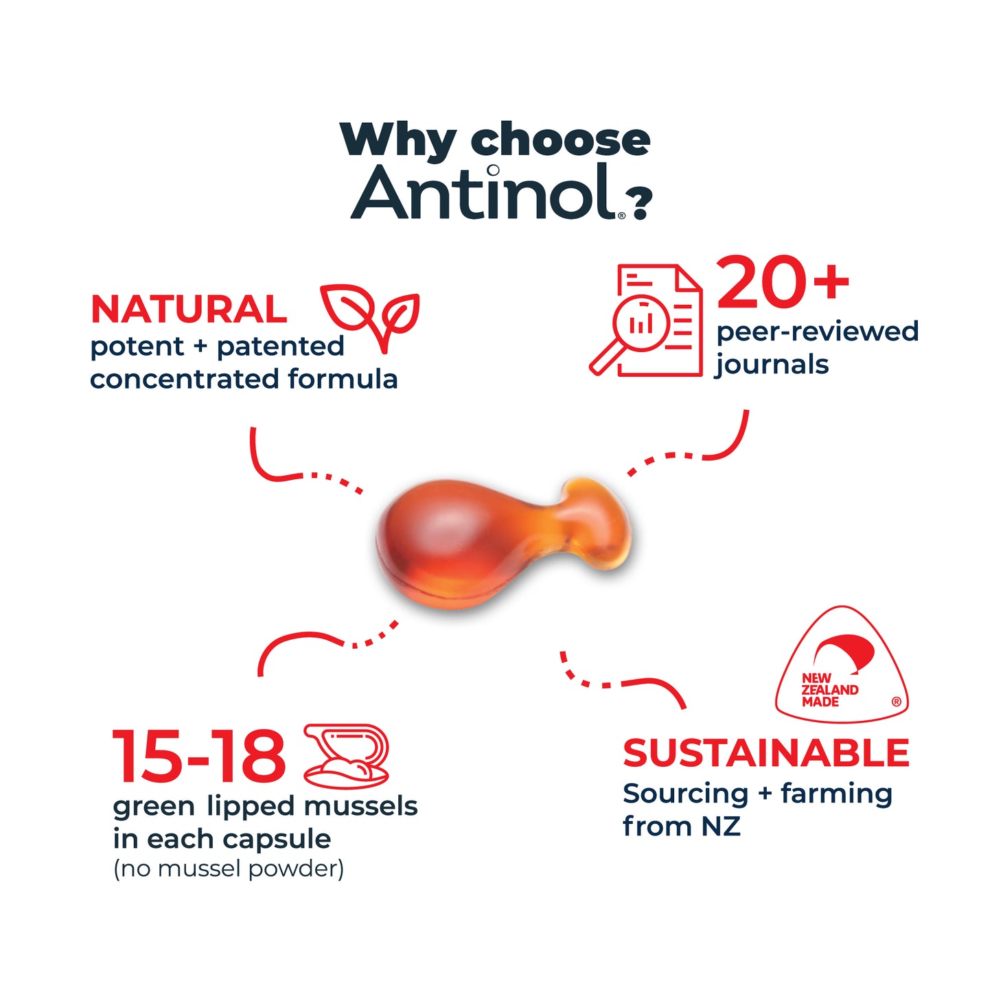 Antinol 60-day Starter Pack – Cat - Easy-Feed Capsules