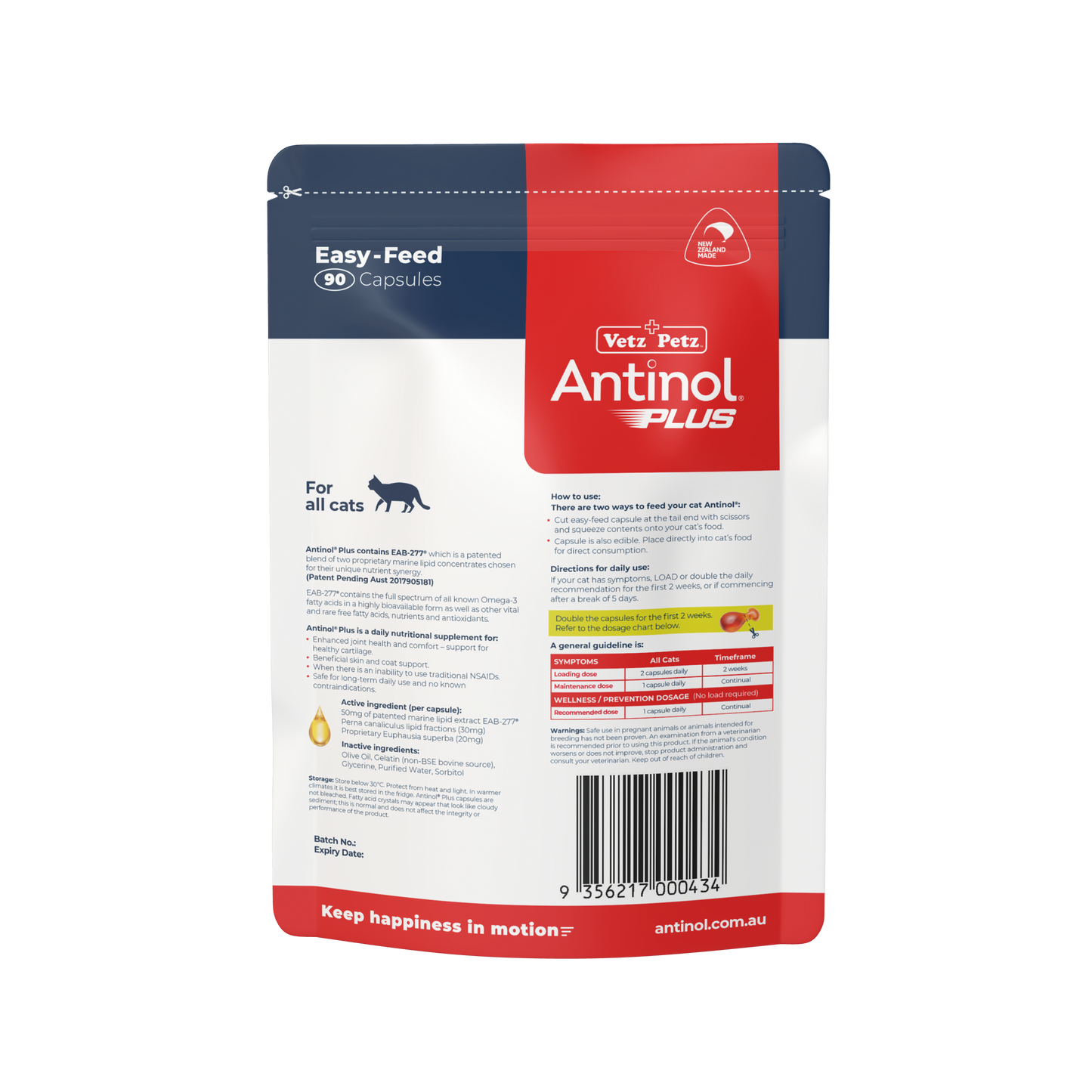 Antinol<sup>®</sup>️ Plus for Cats - Easy-Feed Capsules